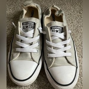 Light gray Converse sneakers
